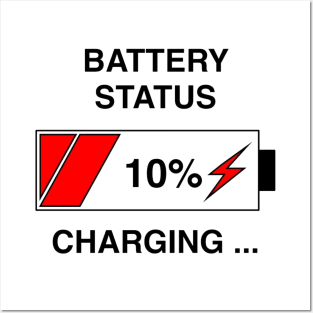 Battery Status Posters and Art